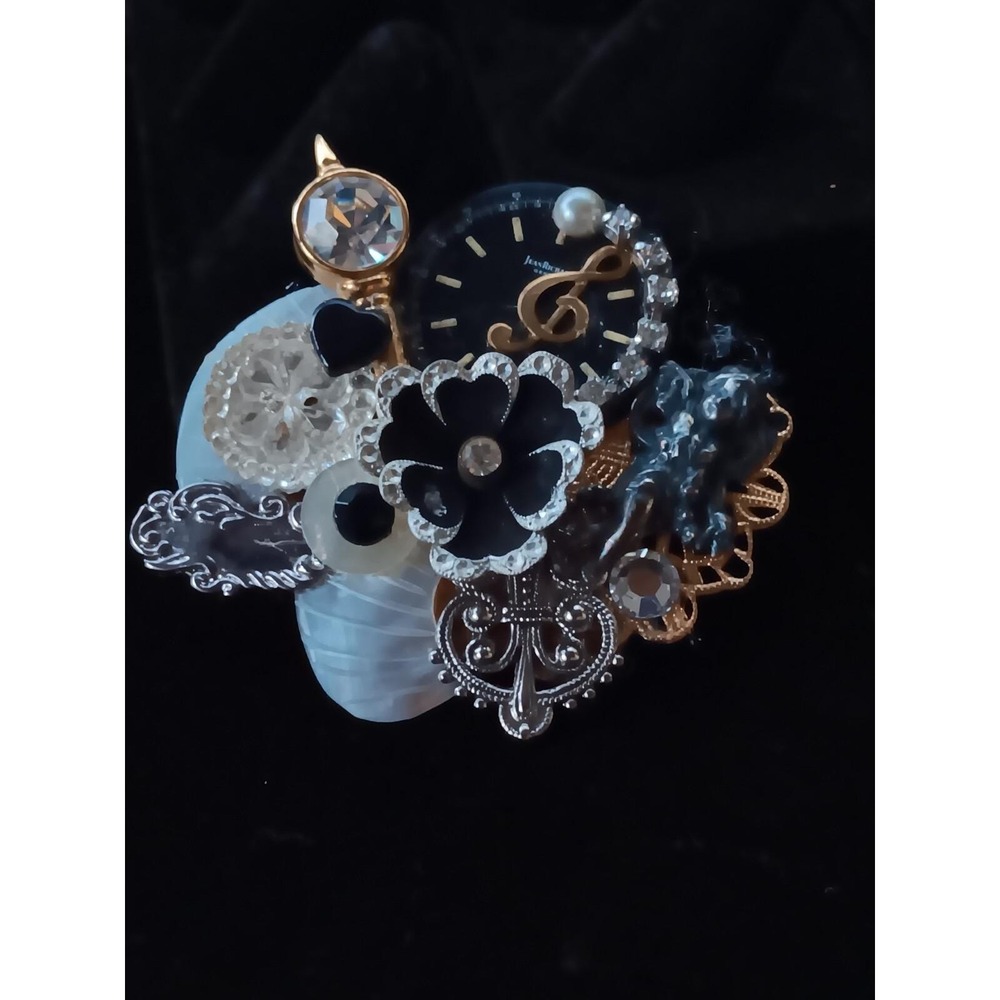 Vintage 1980s Maximal Art Brooch Pin RARE Signed - Picture 2 of 10